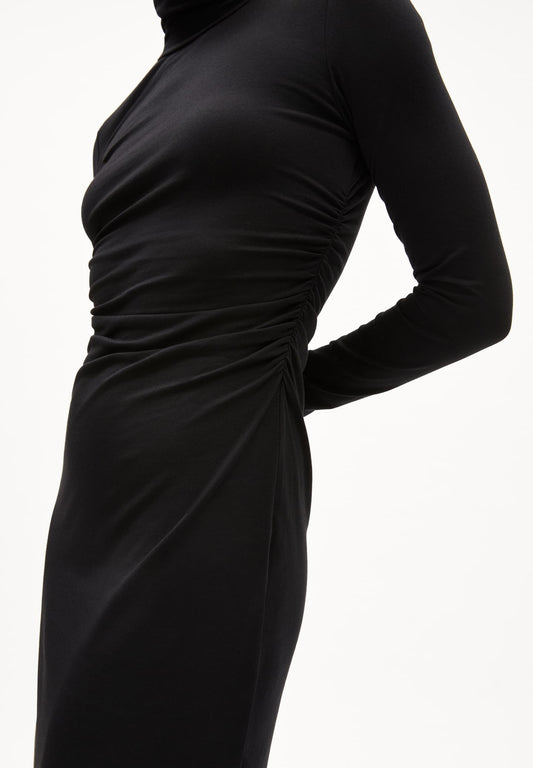 Kleid ADAAJA LONGSLEEVE - black