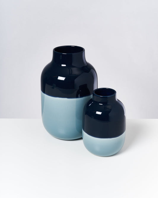 Vase Nuno M navy hellblau