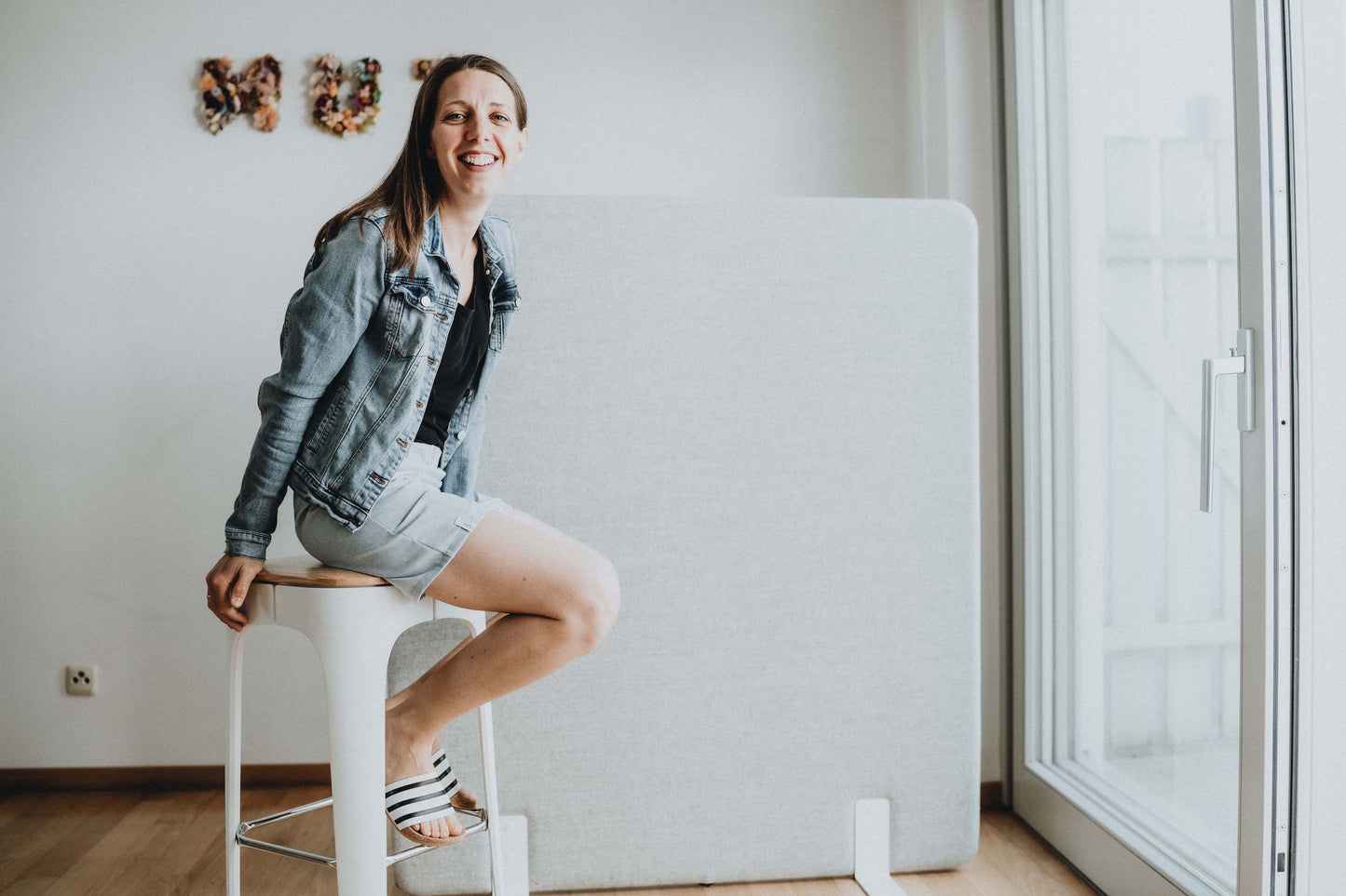 Leichte Hose für Frauen kurz mit Gummibund - aus Canvas Recycled